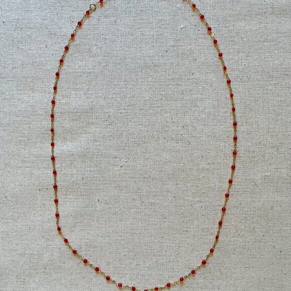 Gigi Clozeau Ruby Necklace 17.7"  18K Yellow Gold - Picture 2 of 6